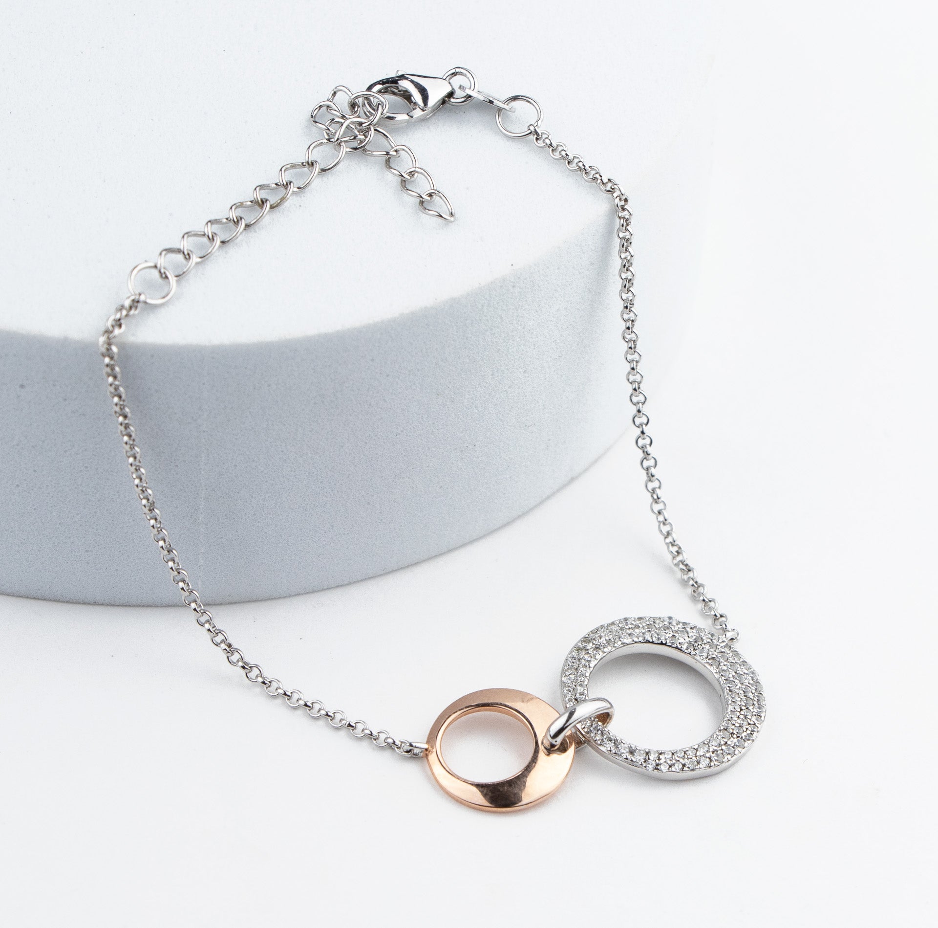 Orbit Duo Silver Bracelet