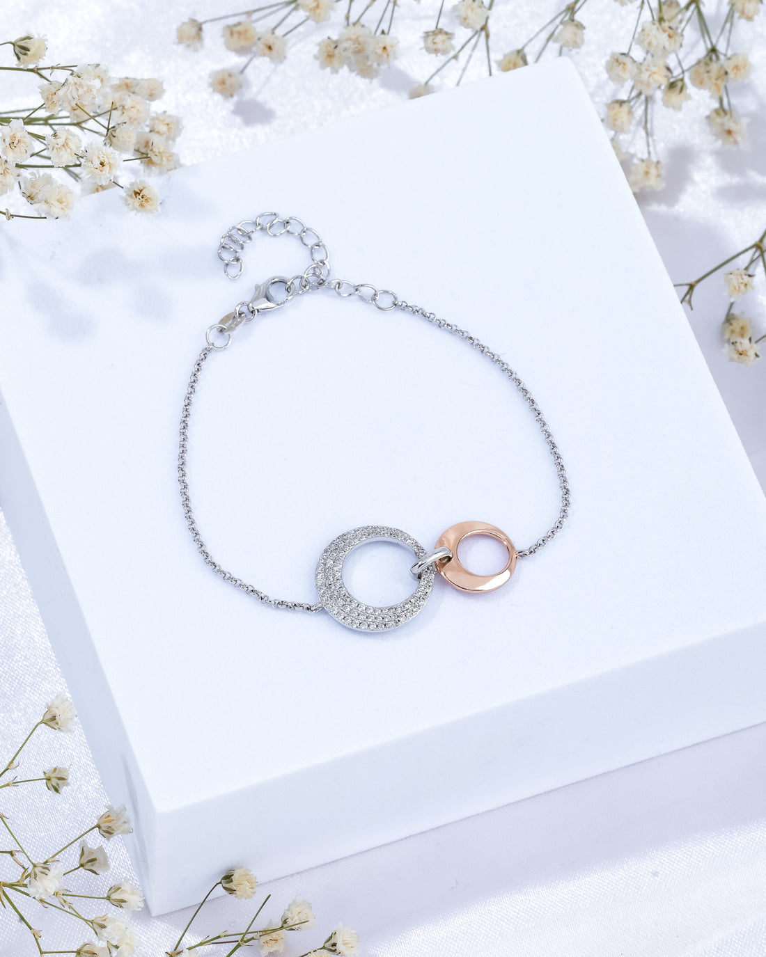 Orbit Duo Silver Bracelet