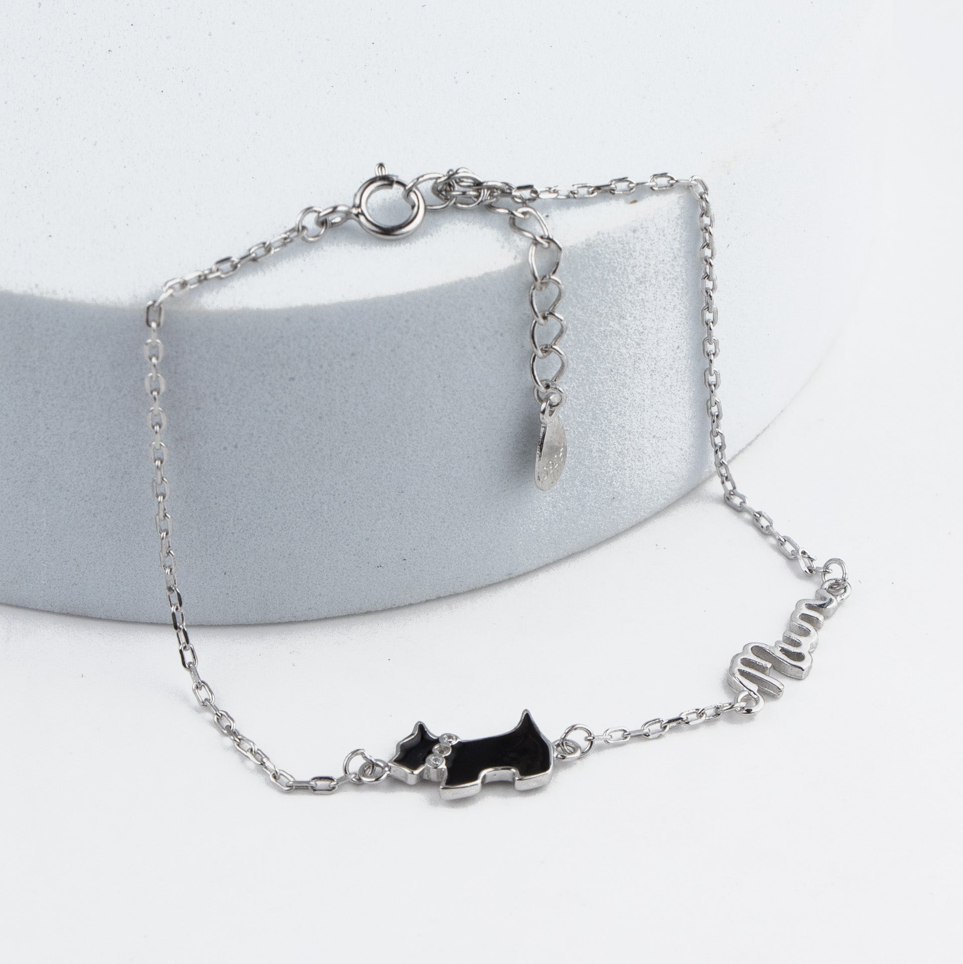 Pawsitively Mum Silver Bracelet