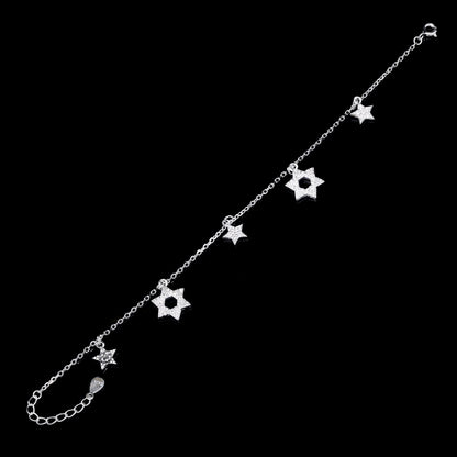 Twinkling Stars Silver Bracelet