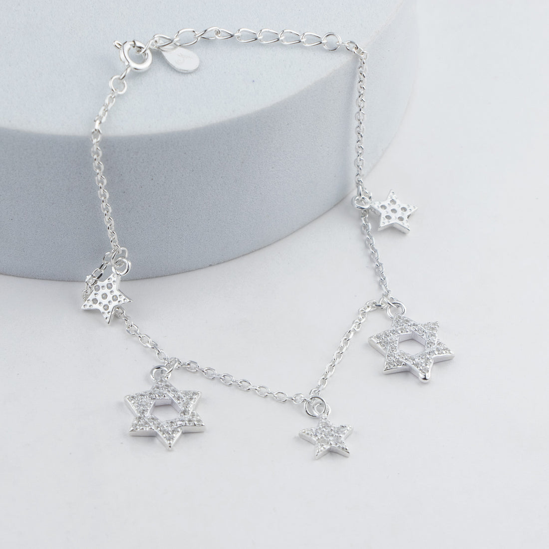 Twinkling Stars Silver Bracelet