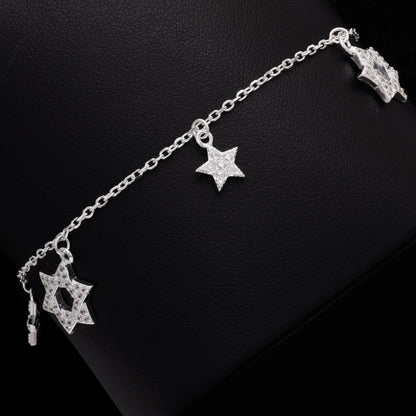 Twinkling Stars Silver Bracelet