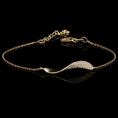 Flowing Form Silver Bracelet