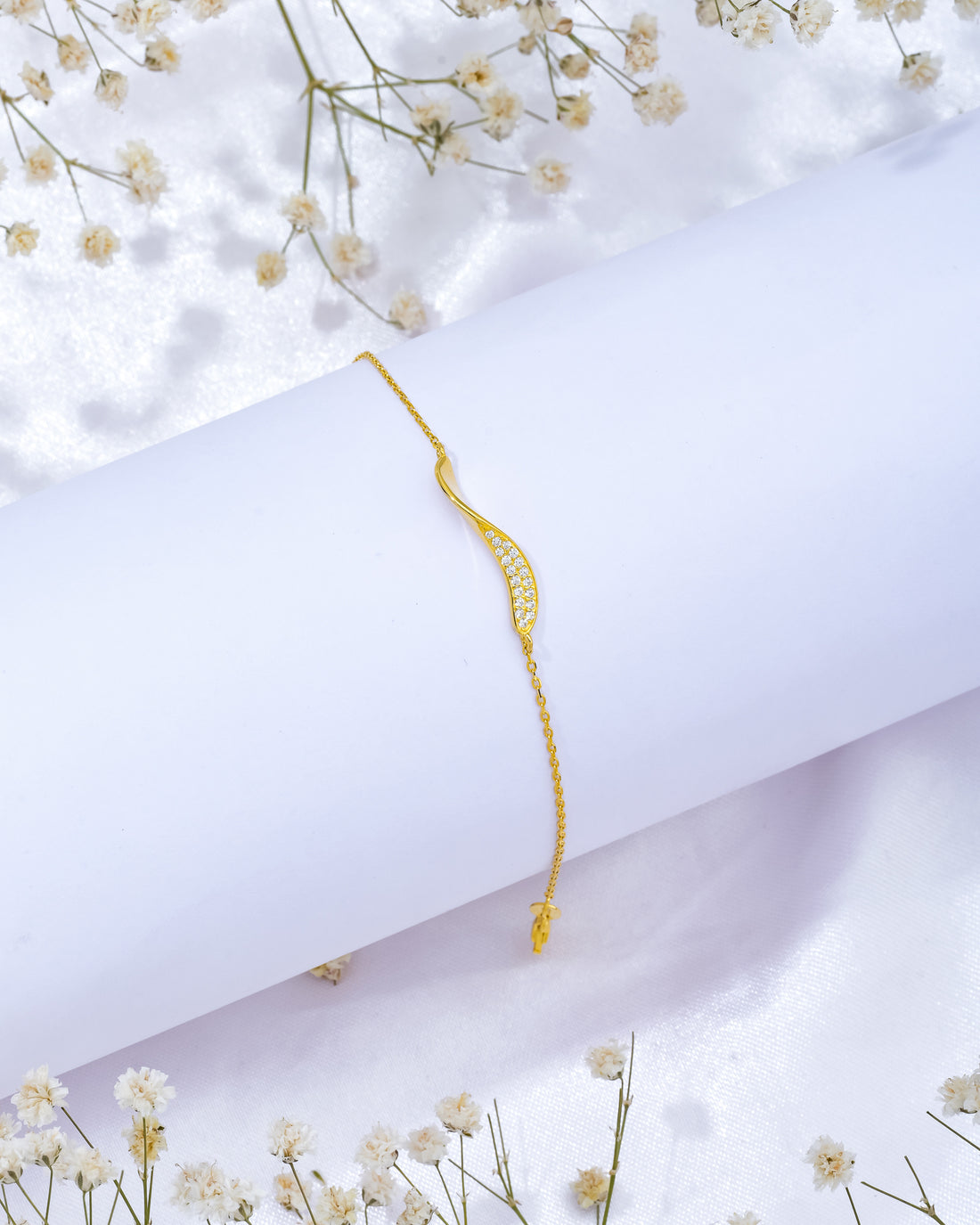 Flowing Form Silver Bracelet
