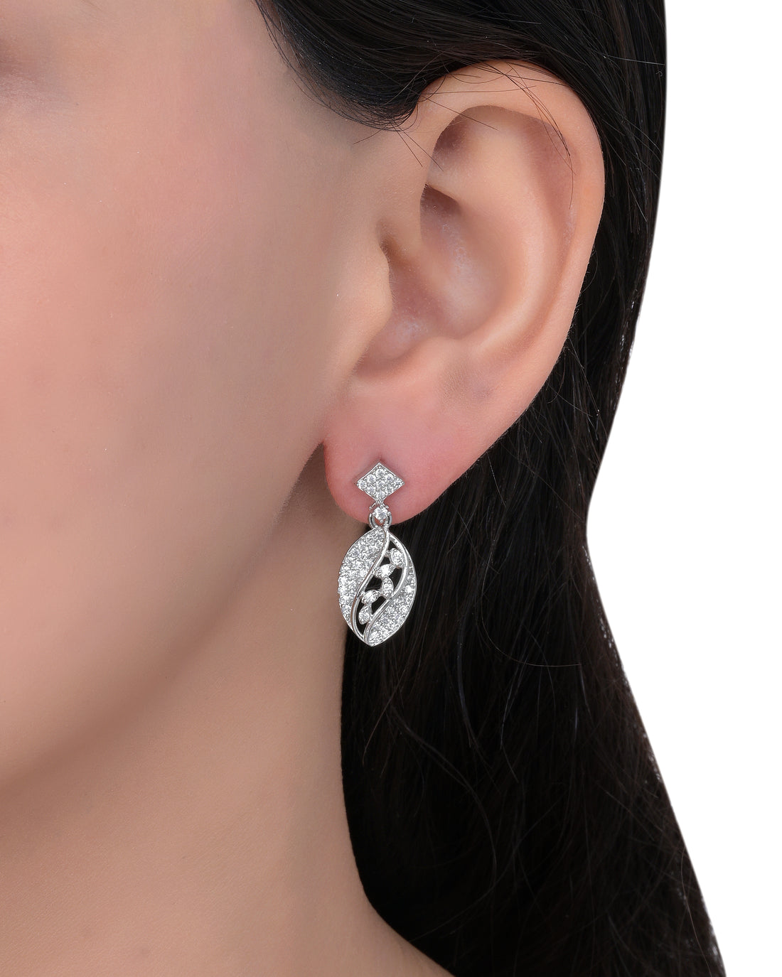 Silver Leaf Earrings