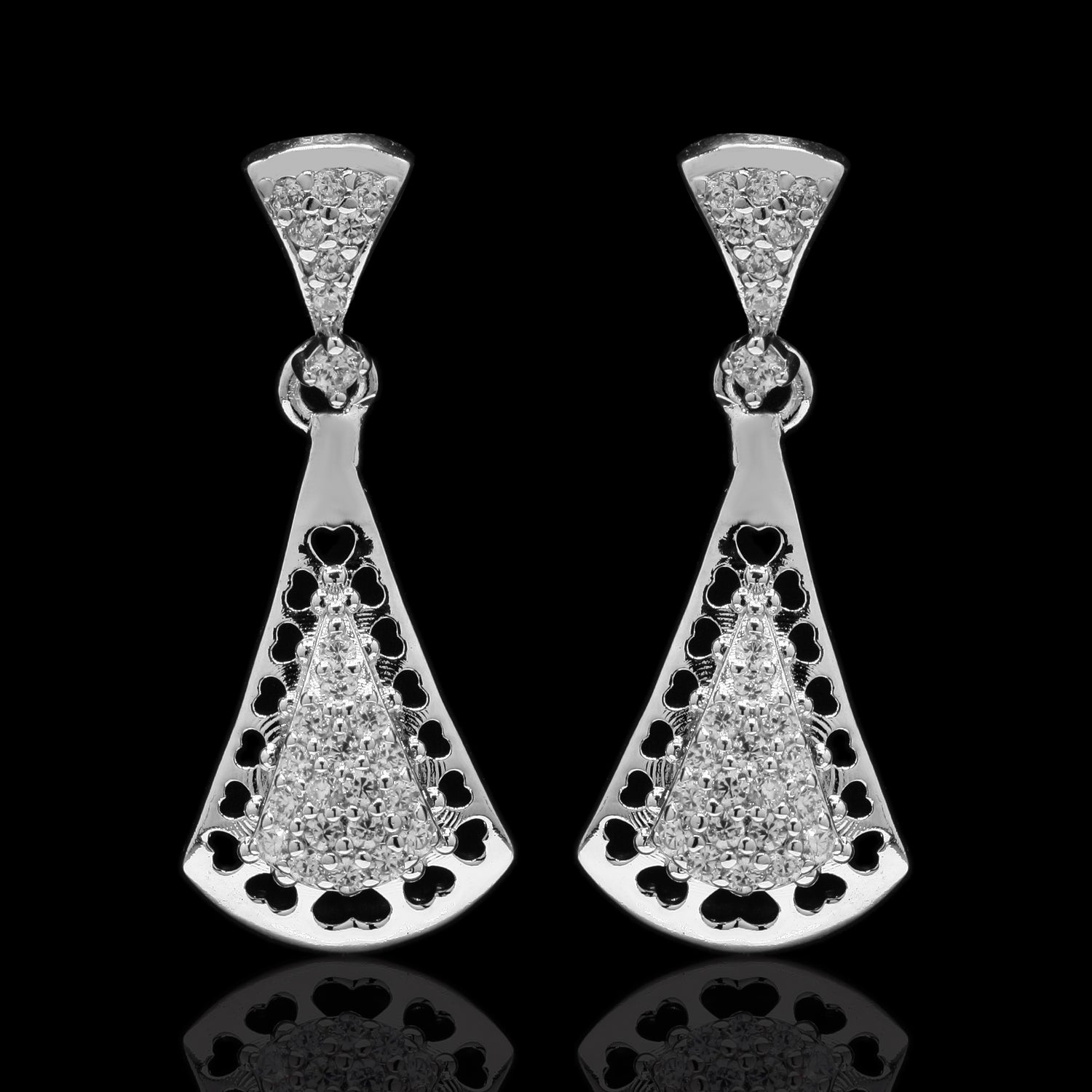 Soft Curve Silver Earrings