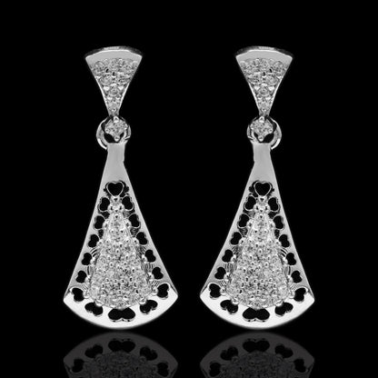 Soft Curve Silver Earrings