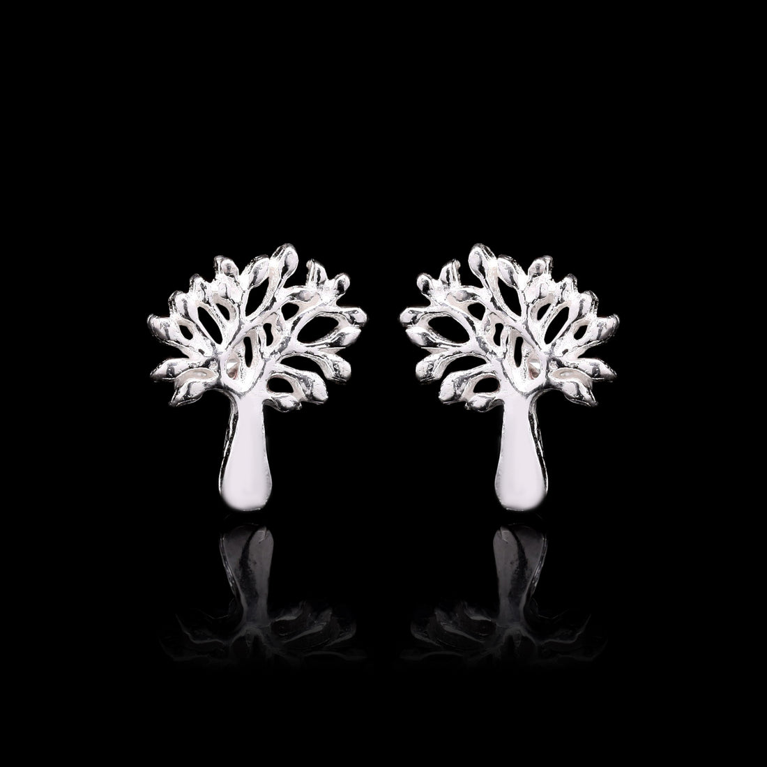 Evergreen Silver Studs