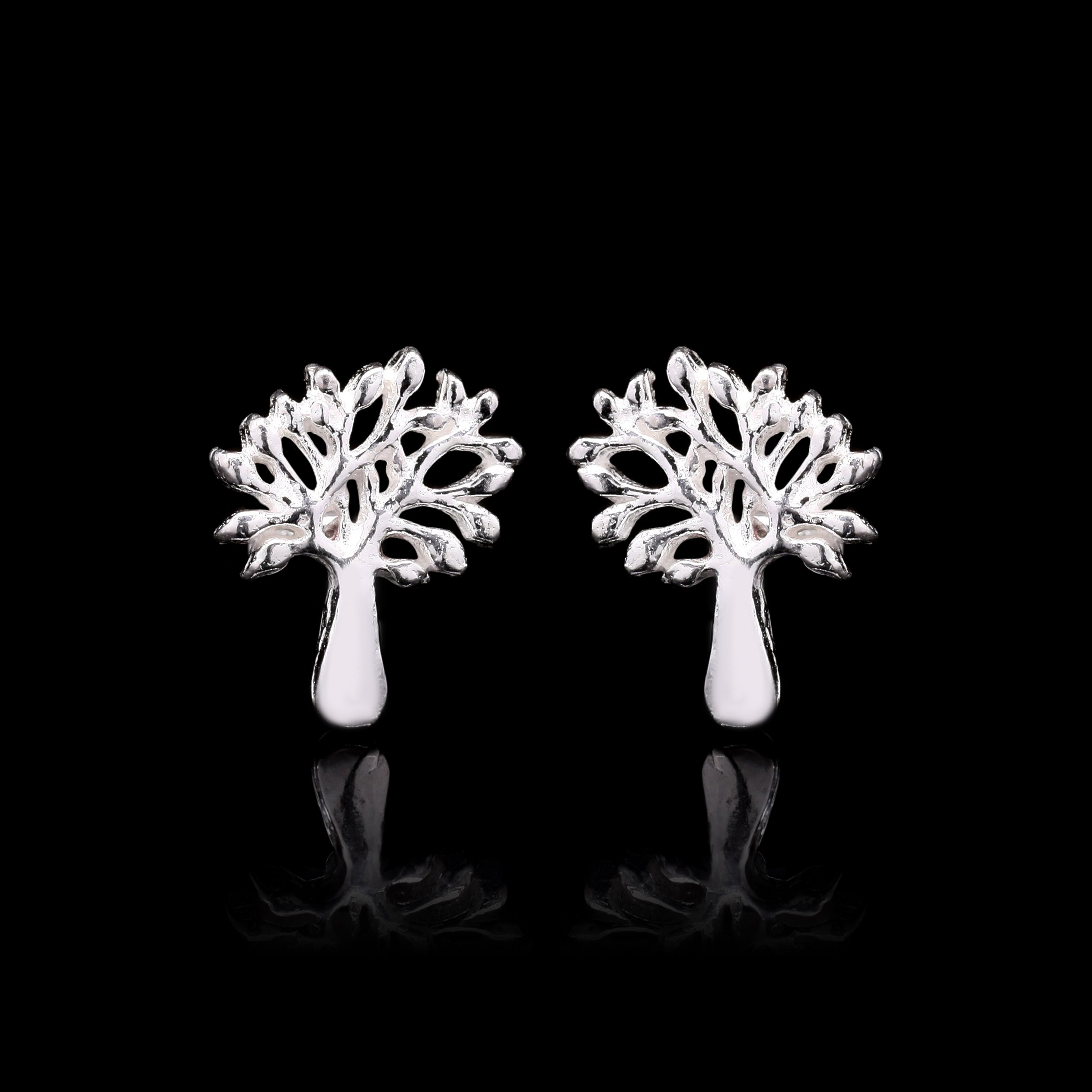 Evergreen Silver Studs