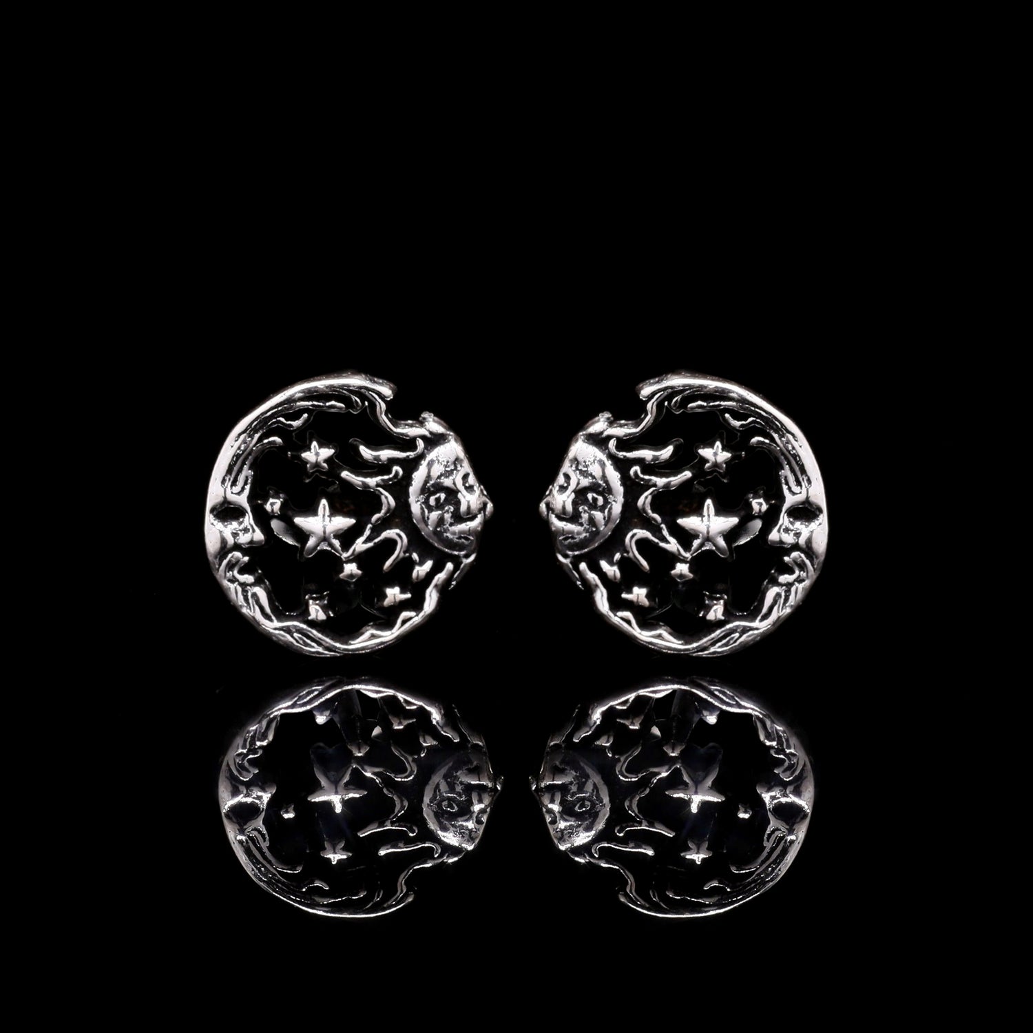 Cosmic Harmony Silver Studs