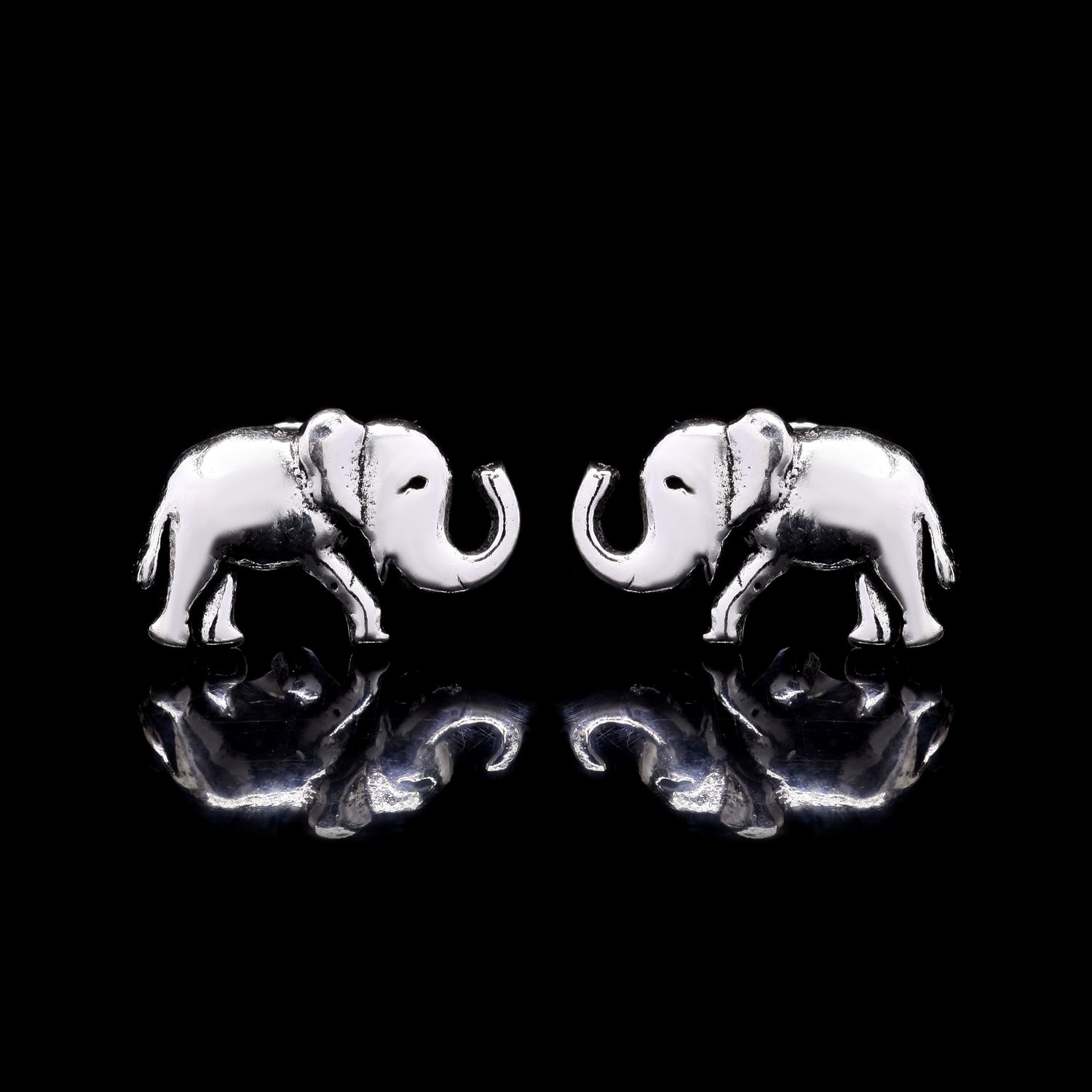 Baby Elephant Silver Studs