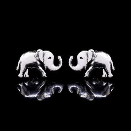 Baby Elephant Silver Studs