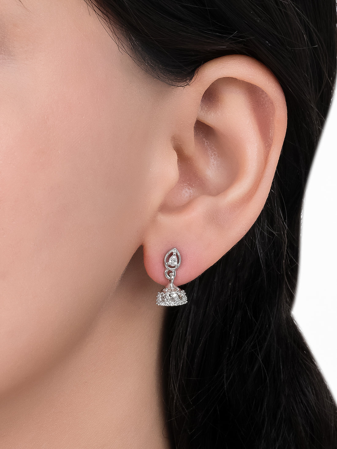 Raat Rani Silver Jhumki