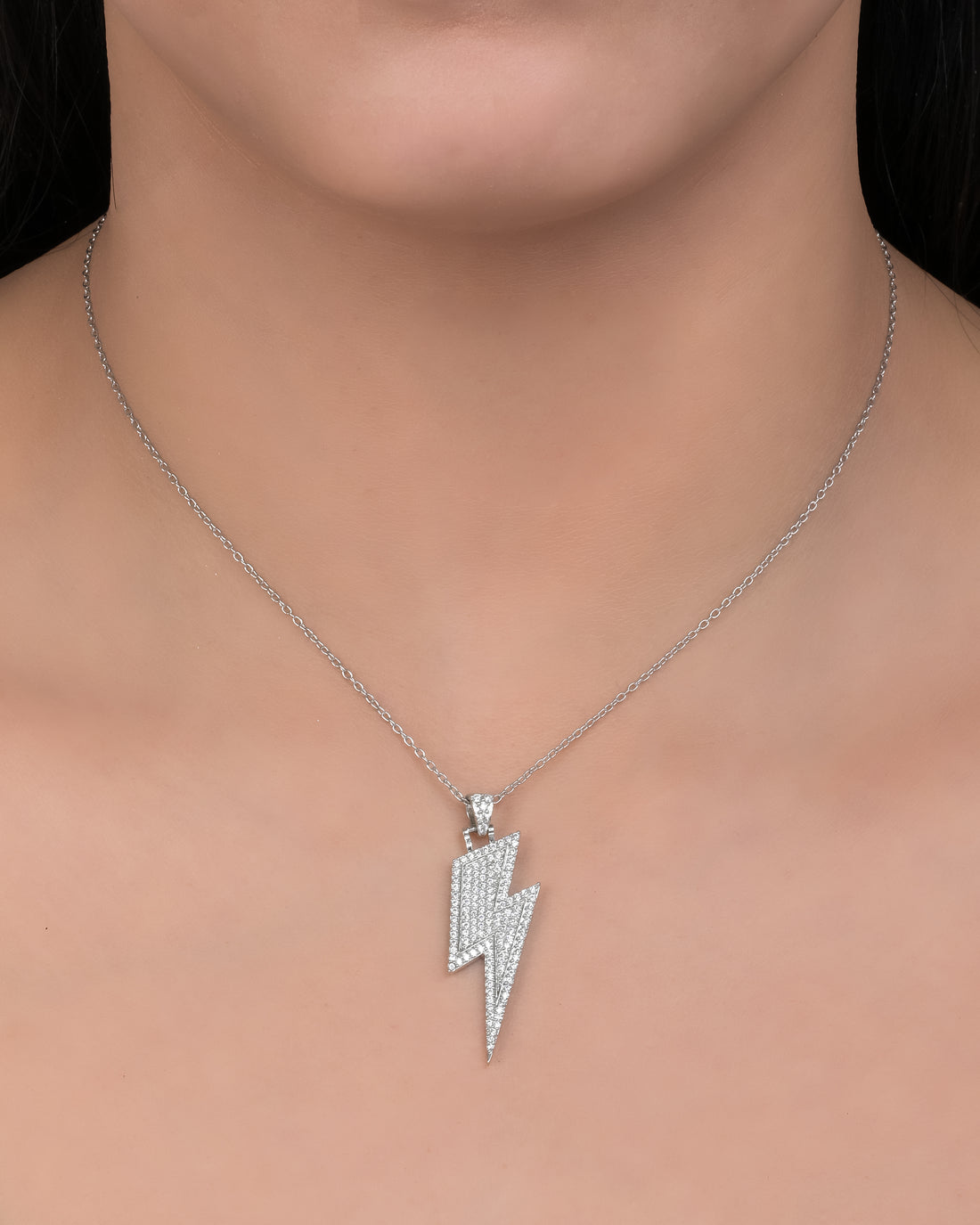 Thunderbolt Silver Pendant