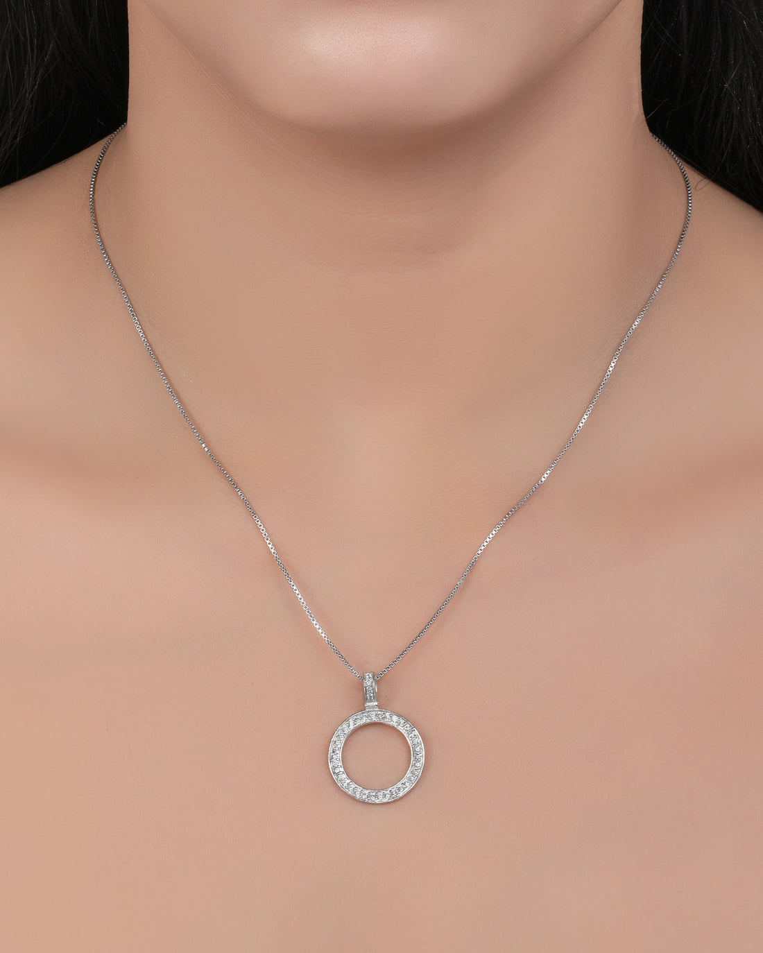 Circle of Light Silver Pendant