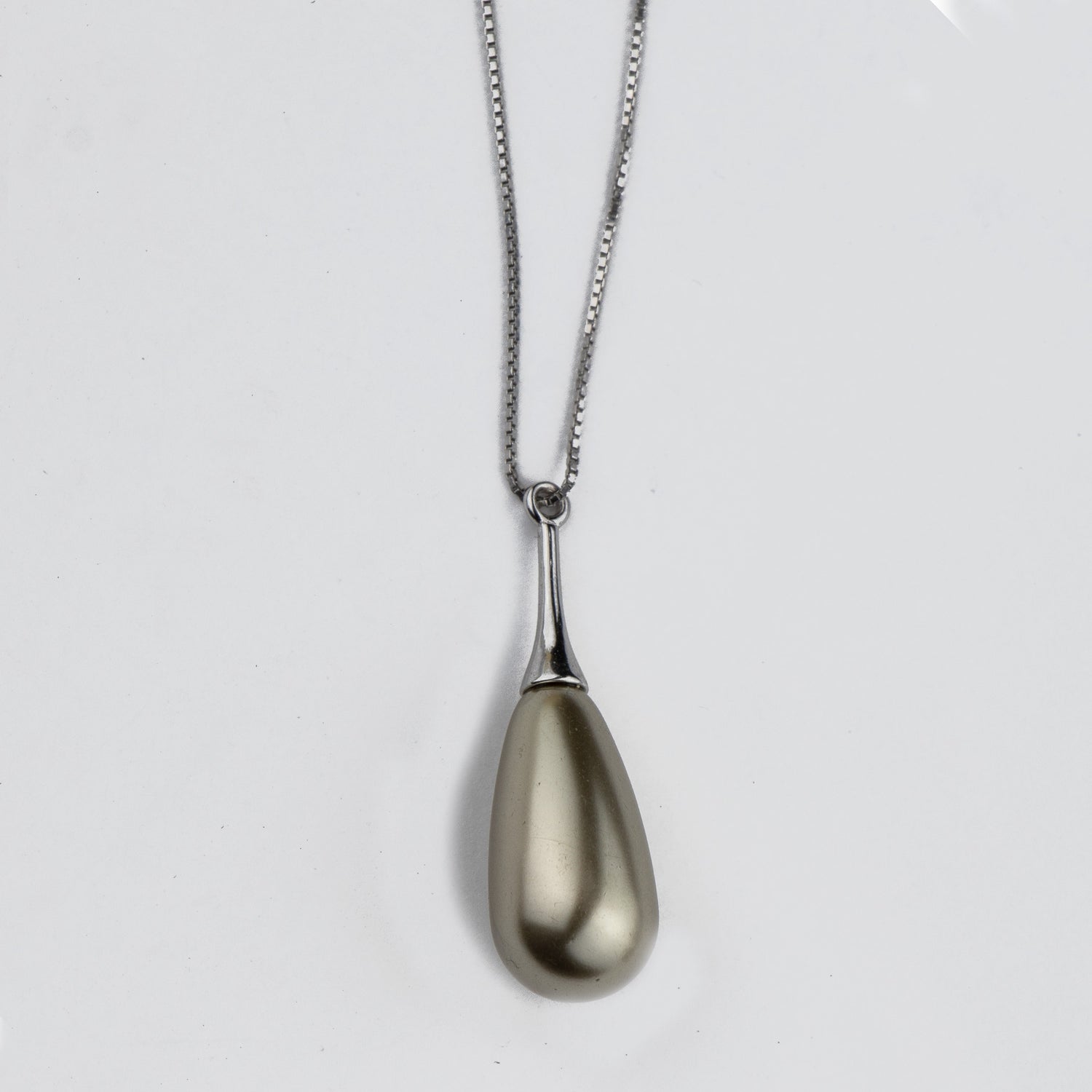 Golden Drop Silver Pendant