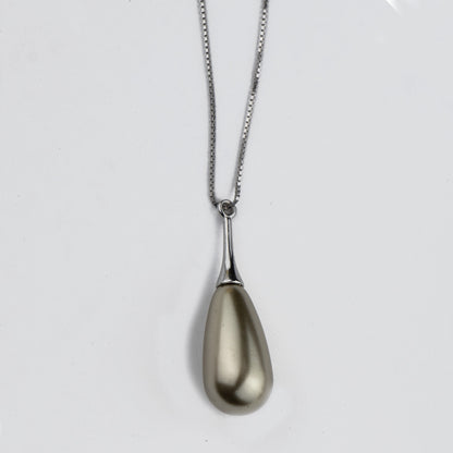 Golden Drop Silver Pendant