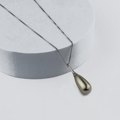 Golden Drop Silver Pendant