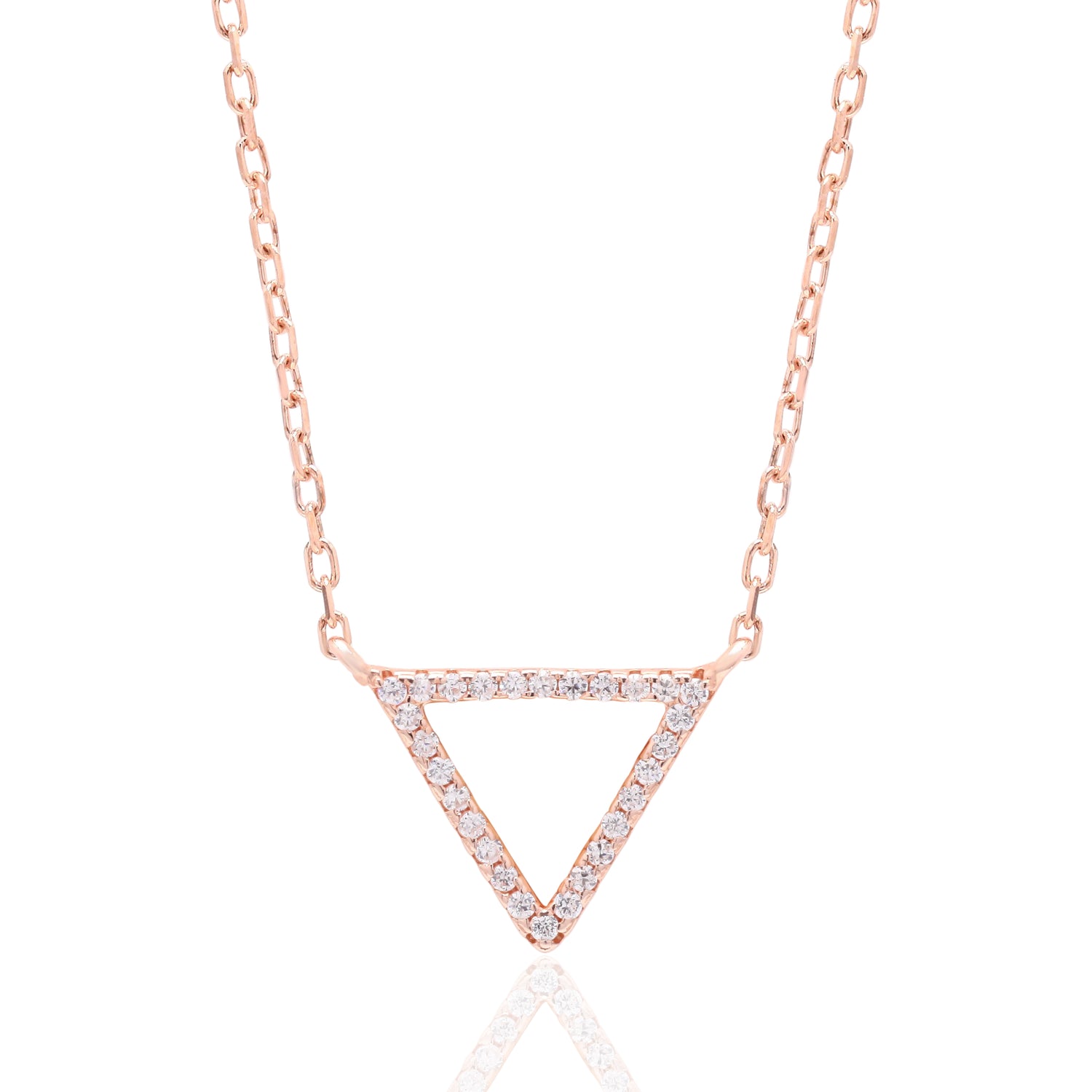 Starlight Triangle Silver Pendant