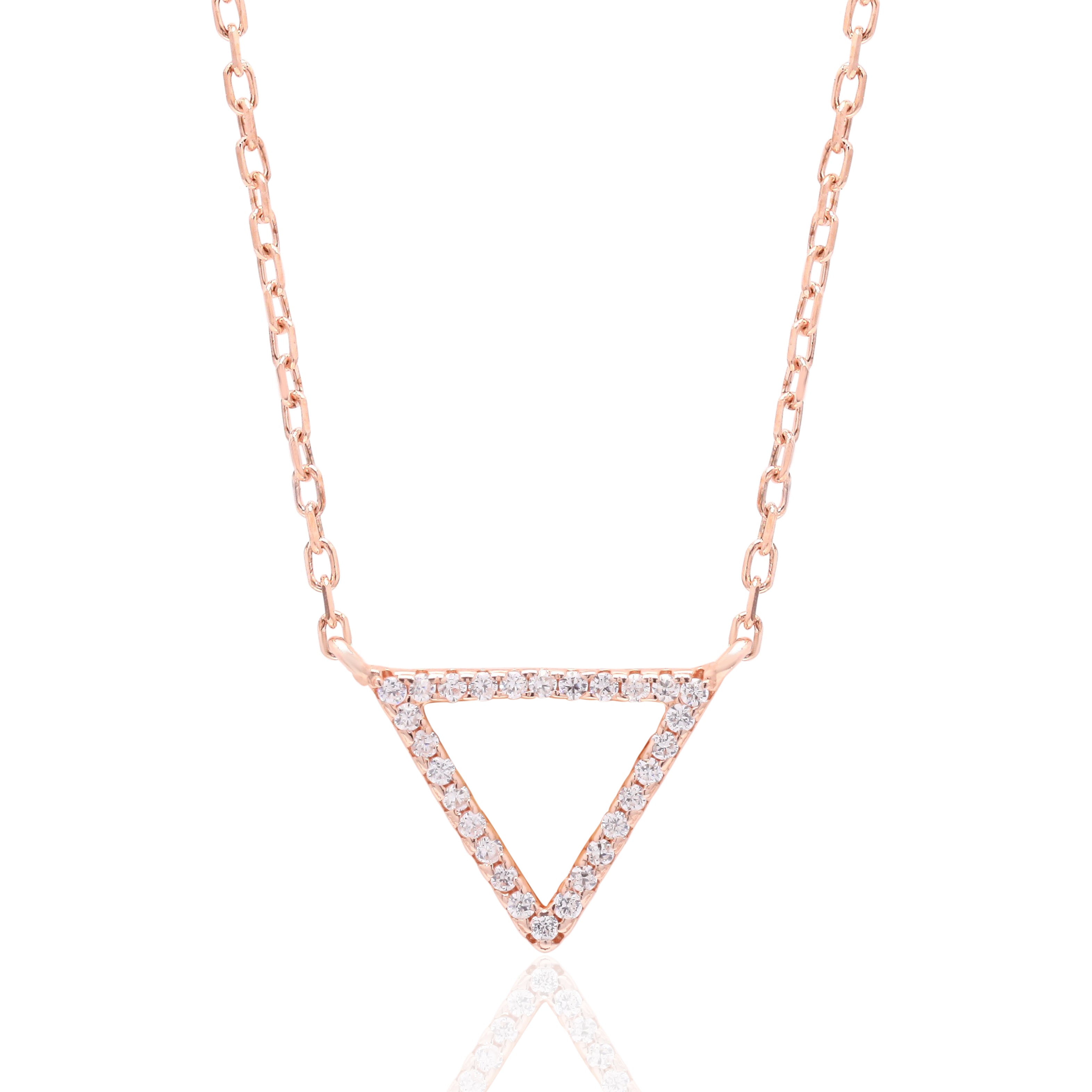 Starlight Triangle Silver Pendant