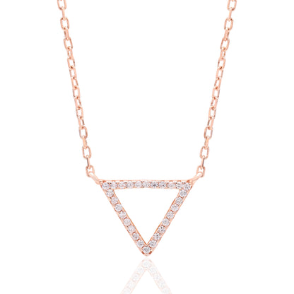 Starlight Triangle Silver Pendant