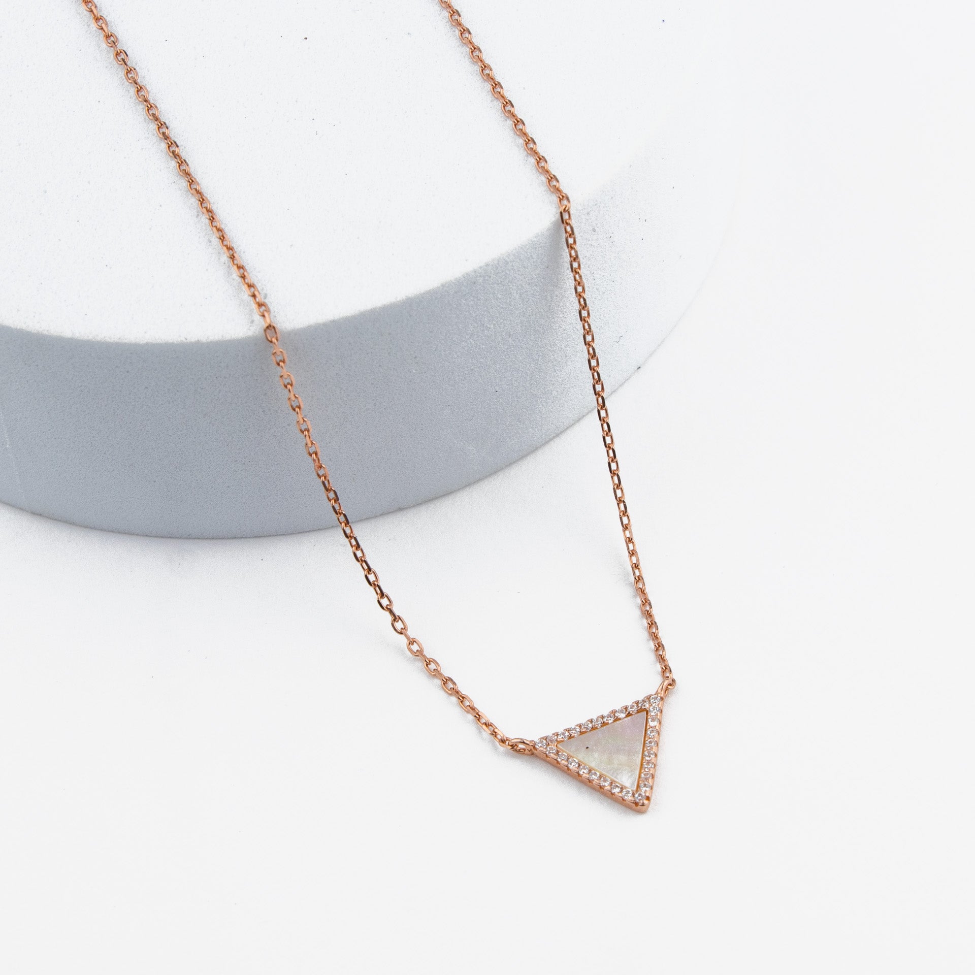 Starlight Triangle Silver Pendant