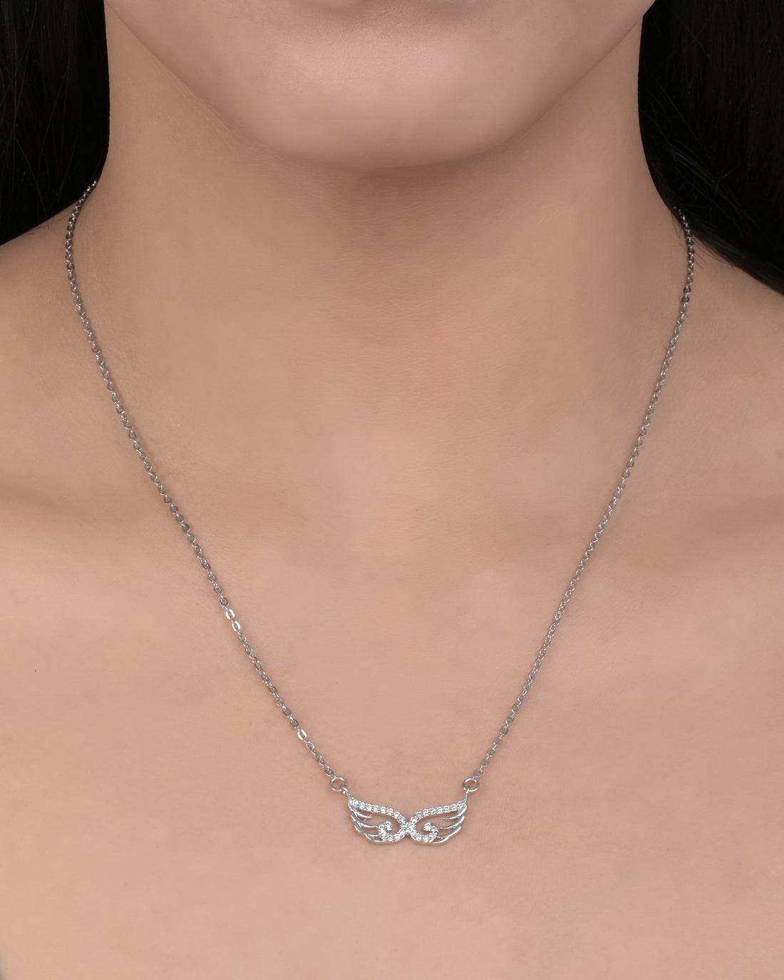 Angel Wings Silver Pendant