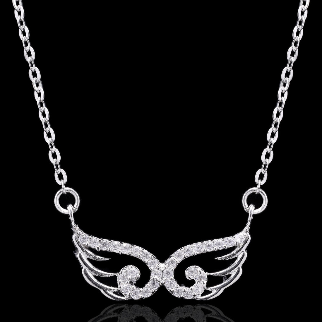 Angel Wings Silver Pendant