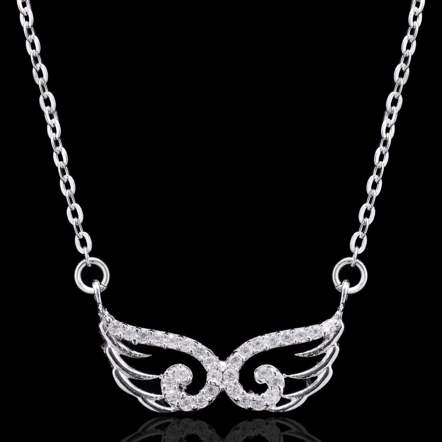 Angel Wings Silver Pendant