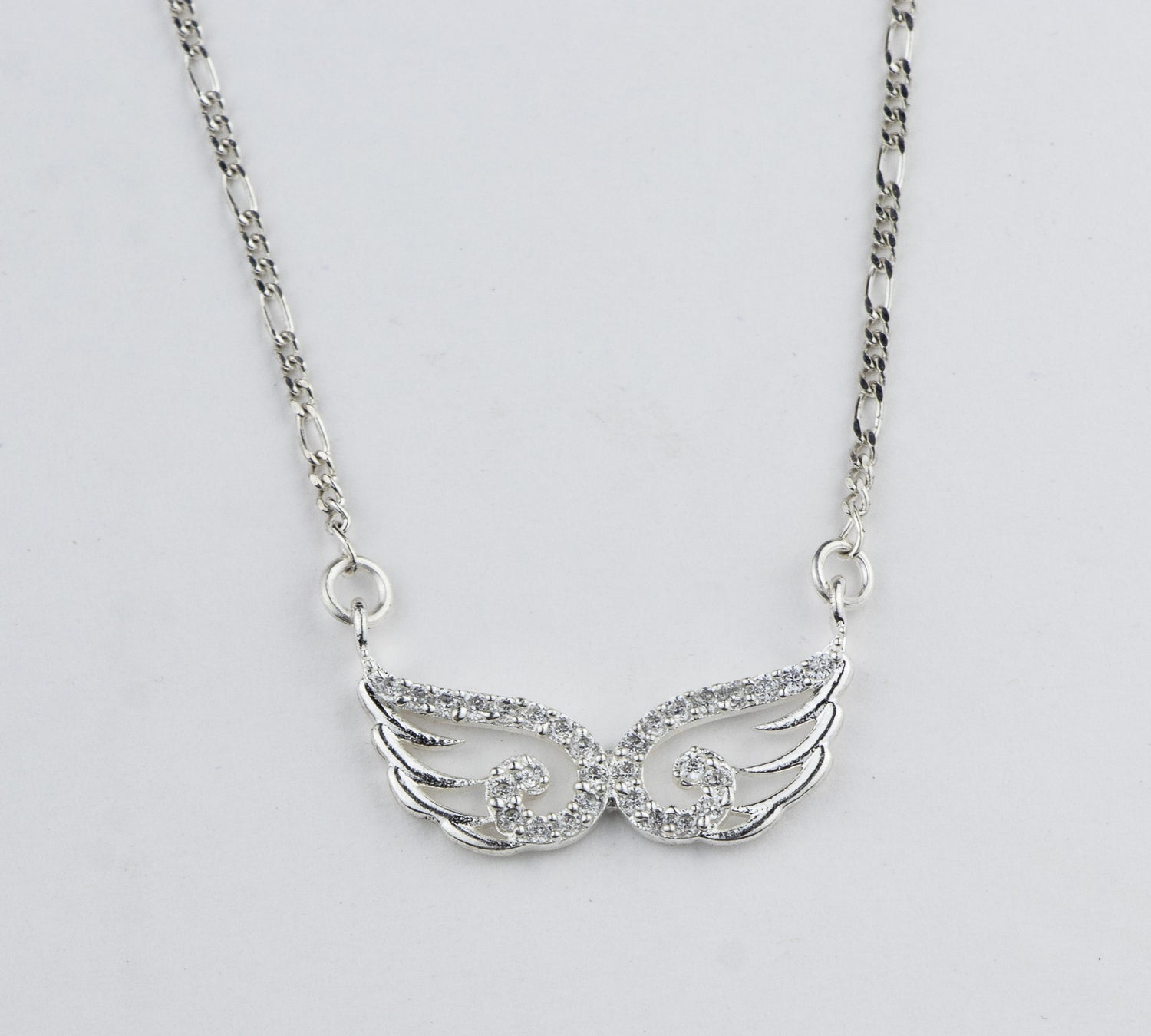 Angel Wings Silver Pendant