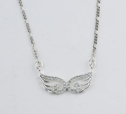 Angel Wings Silver Pendant