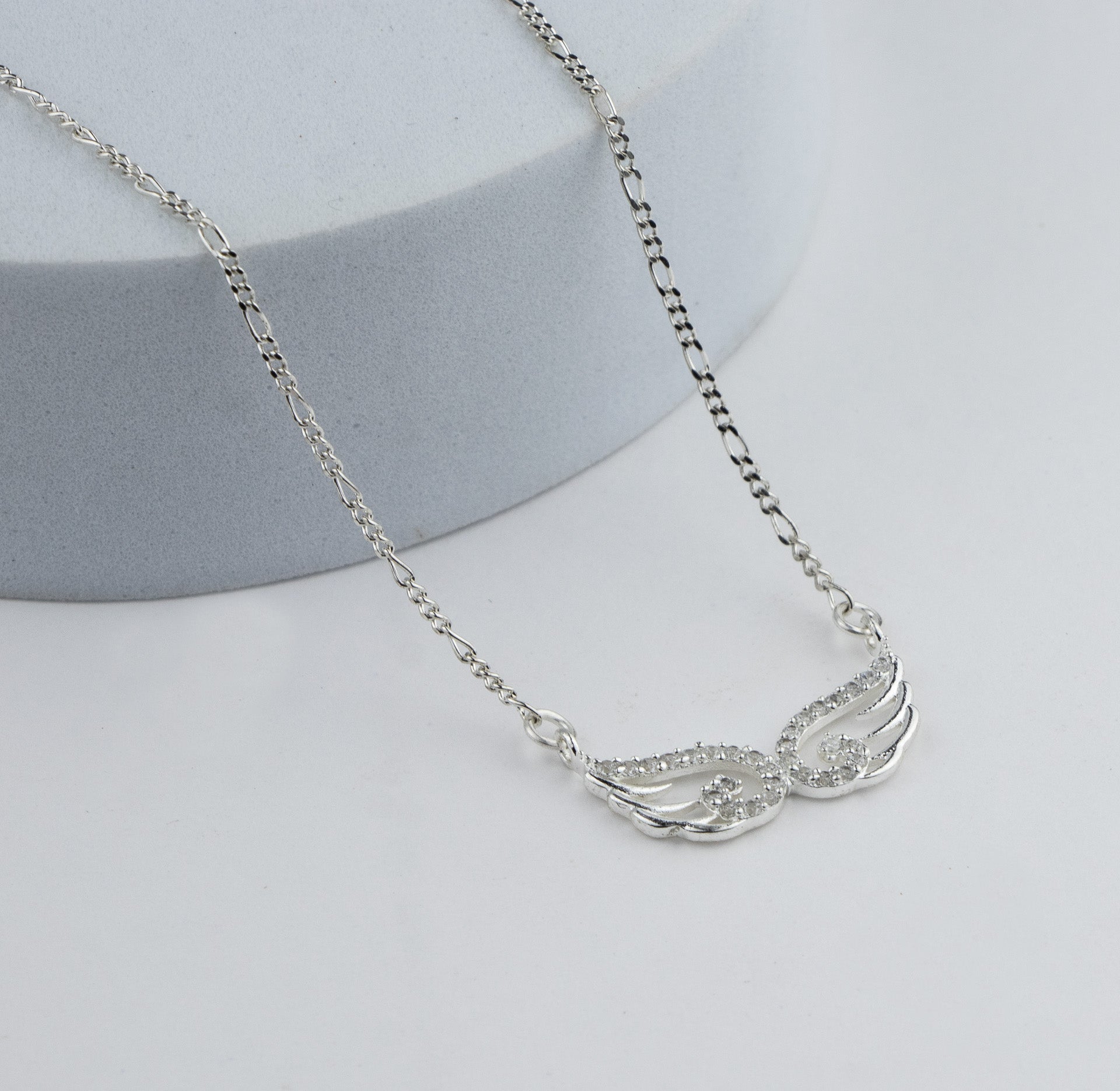 Angel Wings Silver Pendant