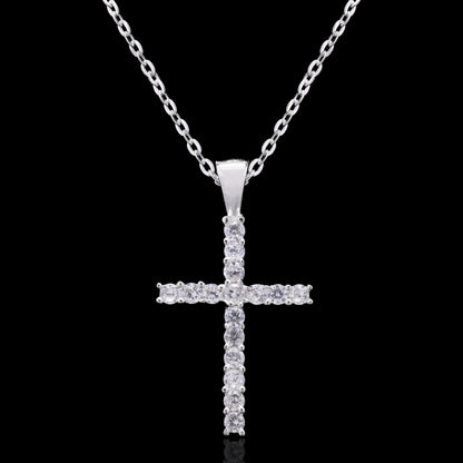 Shiny Cross Silver Pendant