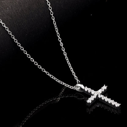 Shiny Cross Silver Pendant