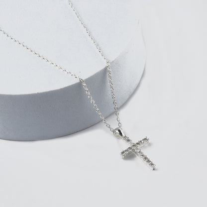 Shiny Cross Silver Pendant