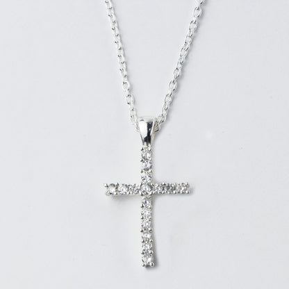 Shiny Cross Silver Pendant