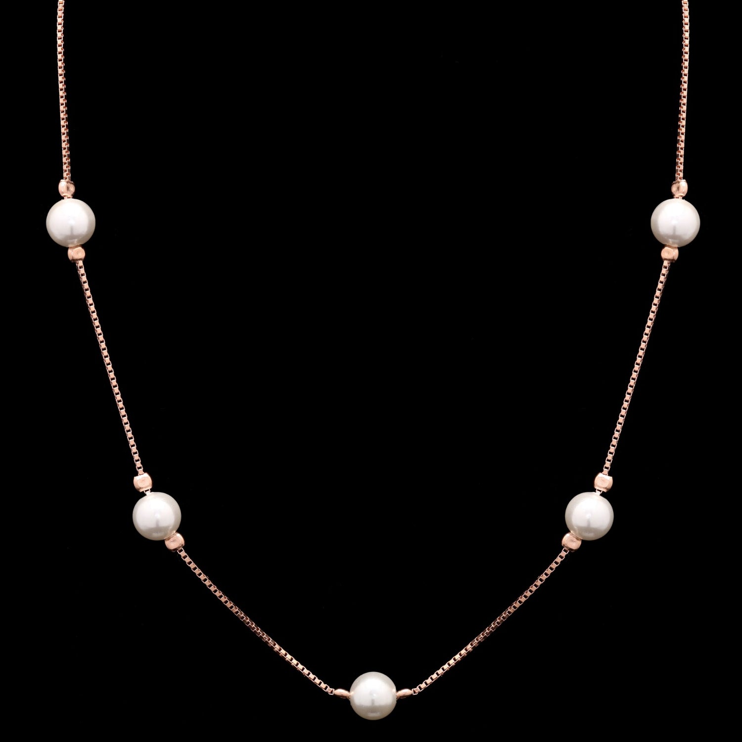 Pearl Cascade Silver Pendant Set