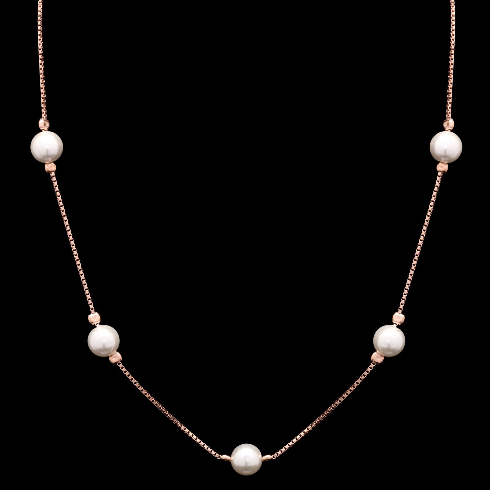 Pearl Cascade Silver Pendant Set