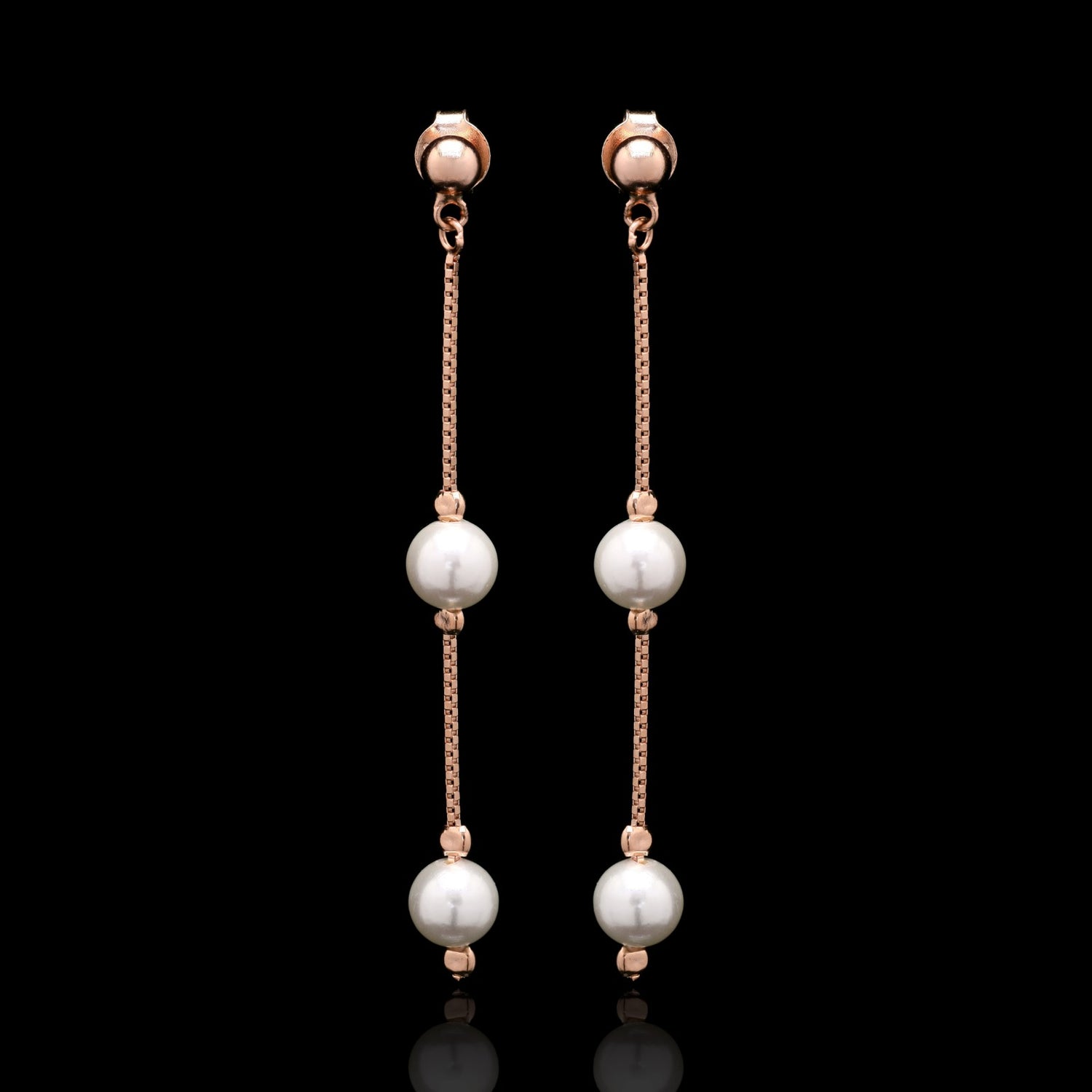 Pearl Cascade Silver Pendant Set