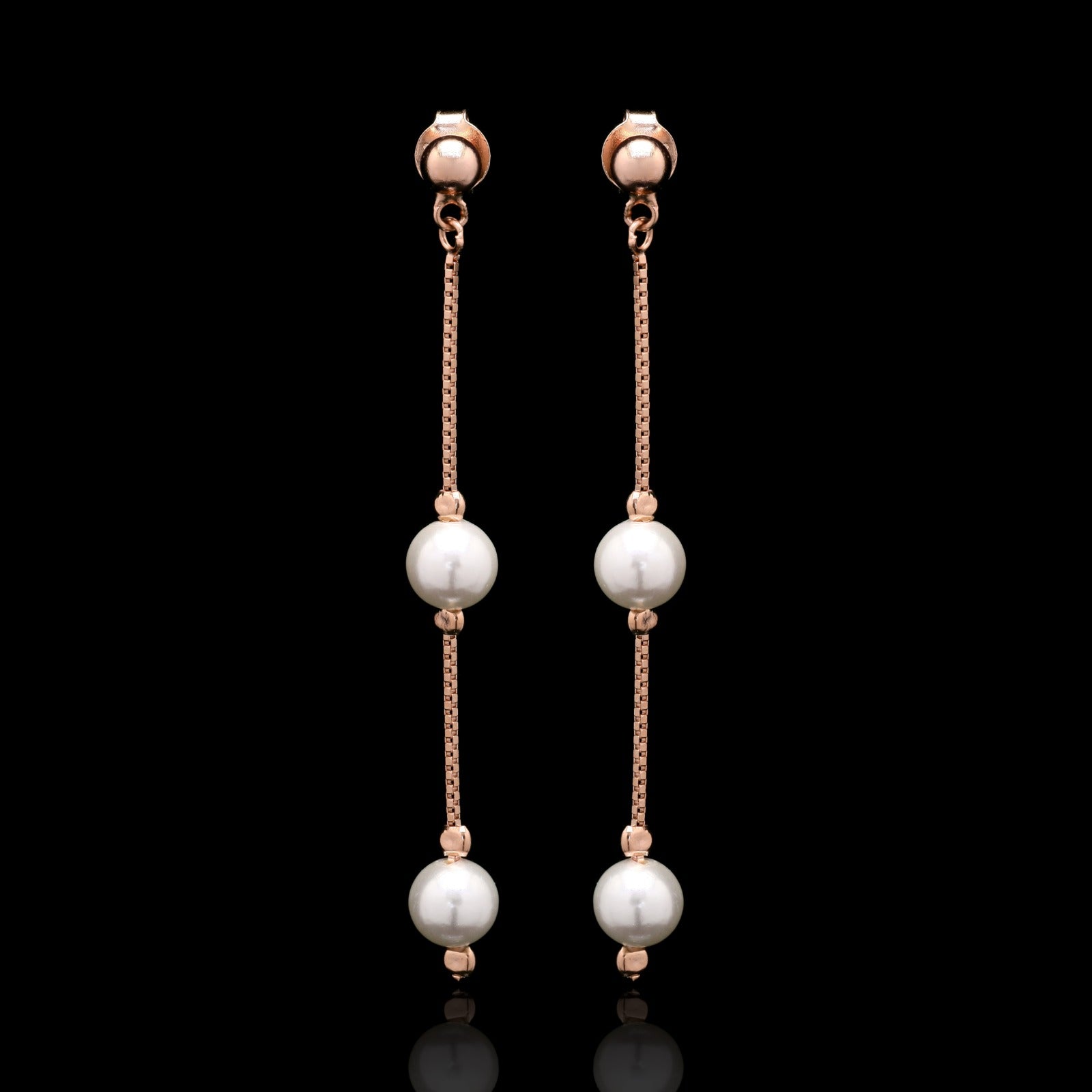 Pearl Cascade Silver Pendant Set