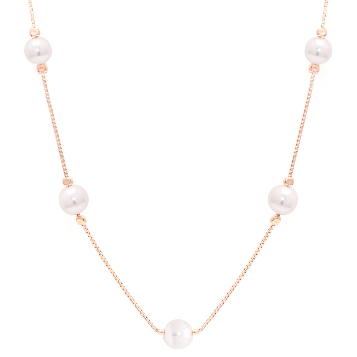 Pearl Cascade Silver Pendant Set