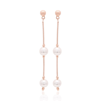 Pearl Cascade Silver Pendant Set