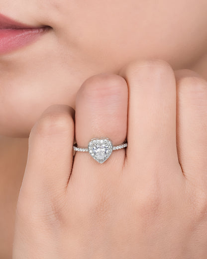 Silver Heart Ring