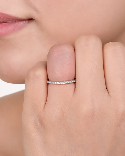 Minimalistic Silver Band Ring