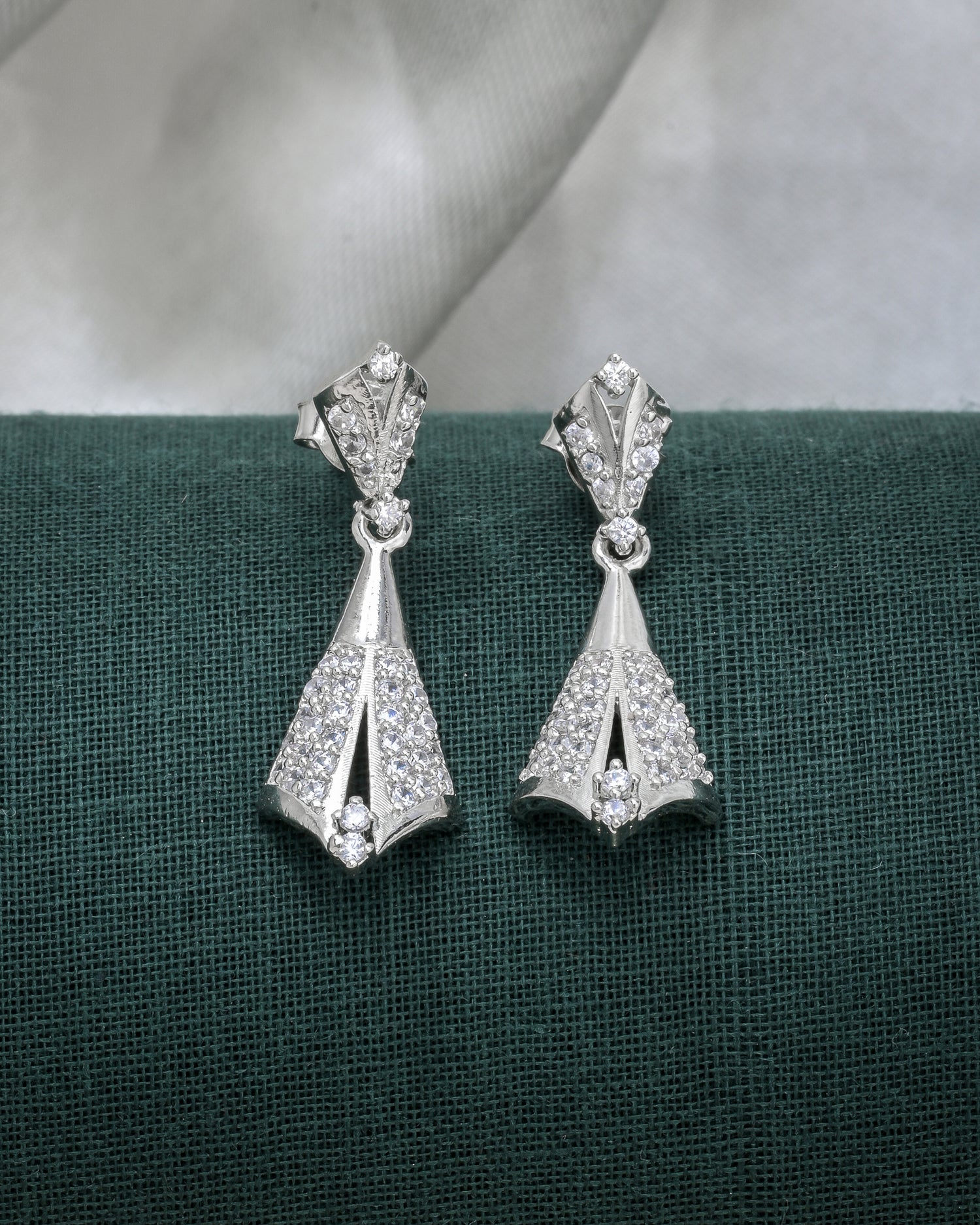 Wrap Around Silver Earrings
