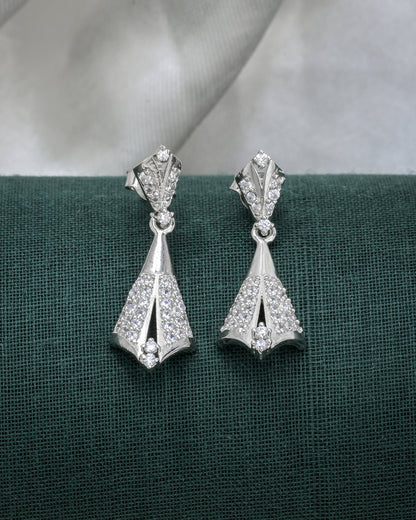 Wrap Around Silver Earrings