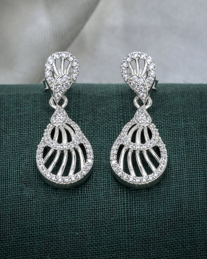 Dewy Drops Silver Earrings