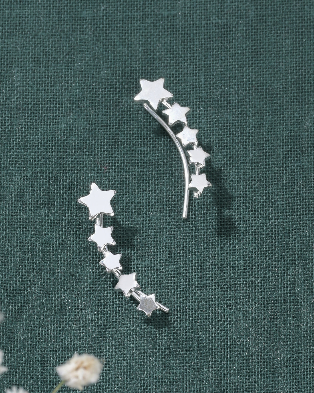 Shooting Star Silver Earrings