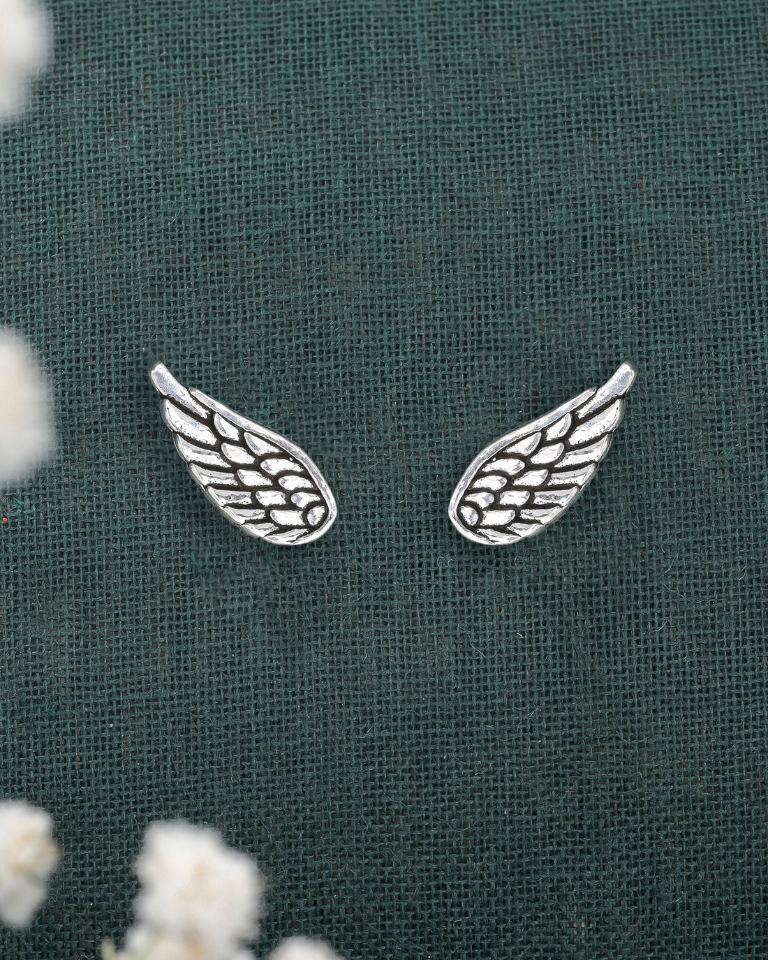 Silver Wings Studs