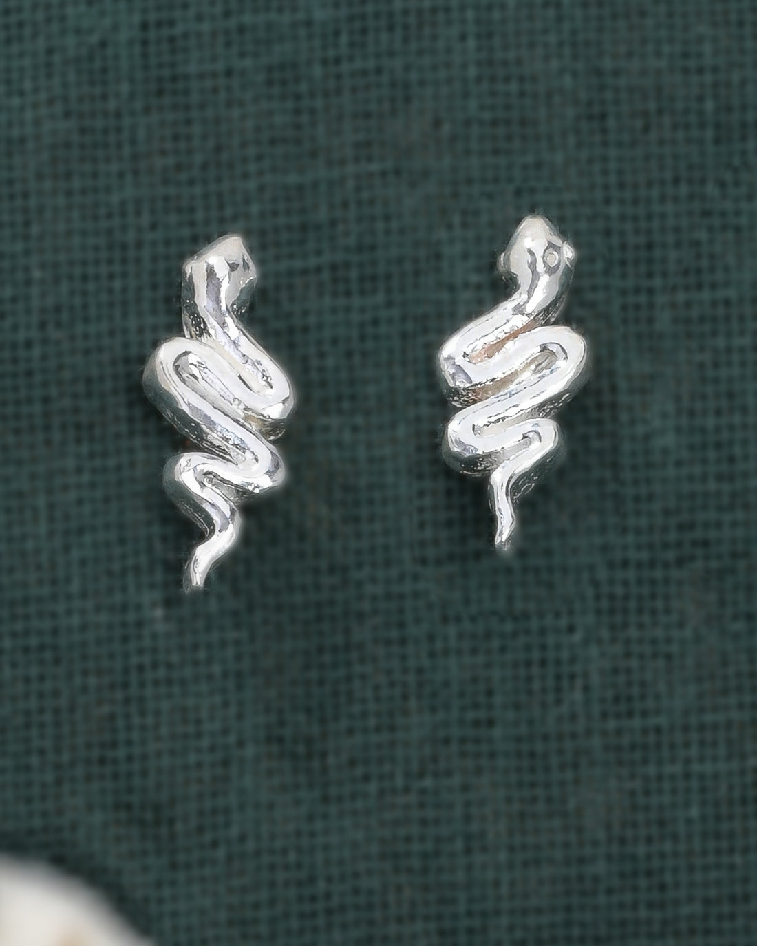Sassy Snake Silver Studs
